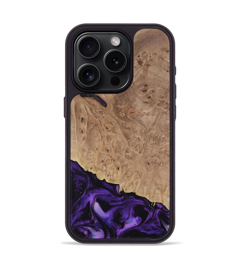 iPhone 15 Pro Wood Phone Case - Tido (Purple, 730902)