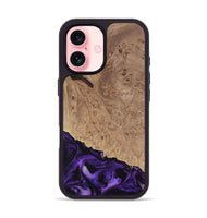 iPhone 16 Wood Phone Case - Tido (Purple, 730902)