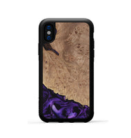 iPhone Xs Wood Phone Case - Tido (Purple, 730902)