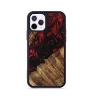 iPhone 11 Pro Wood Phone Case - Evvy (Red, 730907)