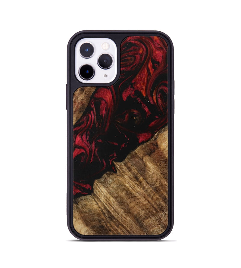 iPhone 11 Pro Wood Phone Case - Evvy (Red, 730907)