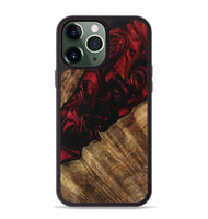 iPhone 13 Pro Max Wood Phone Case - Evvy (Red, 730907)