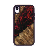 iPhone Xr Wood Phone Case - Evvy (Red, 730907)