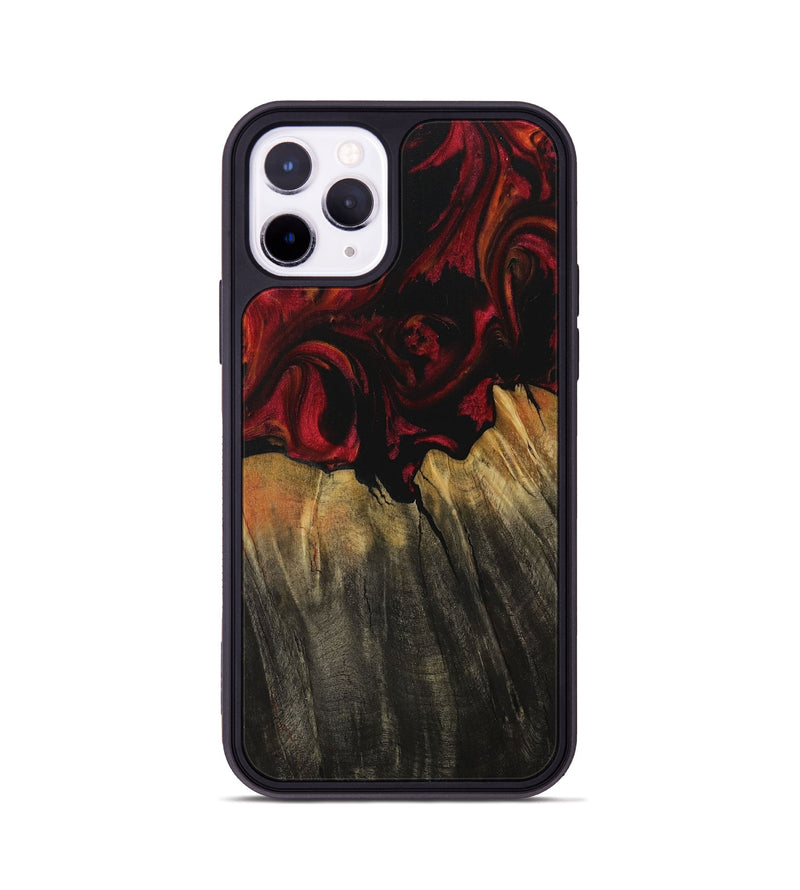 iPhone 11 Pro Wood Phone Case - Enis (Red, 730908)