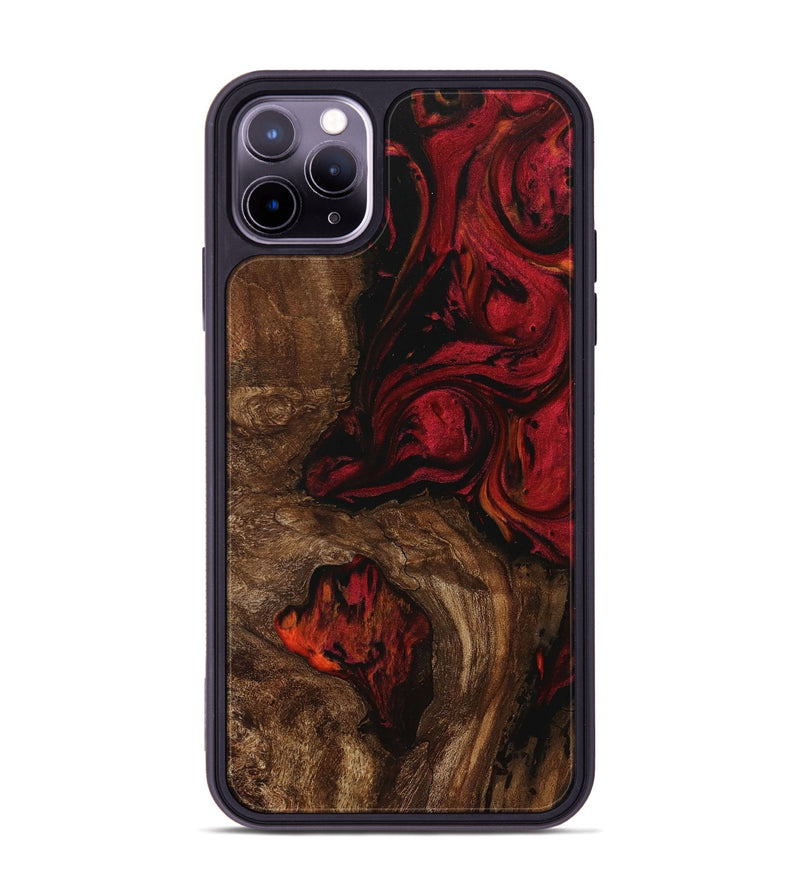 iPhone 11 Pro Max Wood Phone Case - Gilbert (Red, 730909)