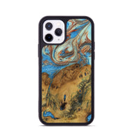 iPhone 11 Pro Wood Phone Case - Erle (Teal & Gold, 730910)