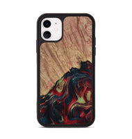 iPhone 11 Wood Phone Case - Laron (Red, 730911)