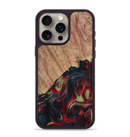 iPhone 15 Pro Max Wood Phone Case - Laron (Red, 730911)