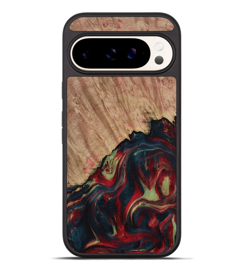 Pixel 9 Pro XL Wood Phone Case - Laron (Red, 730911)