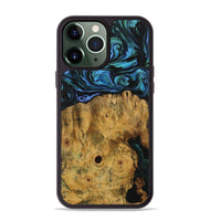 iPhone 13 Pro Max Wood Phone Case - Baines (Blue, 730913)