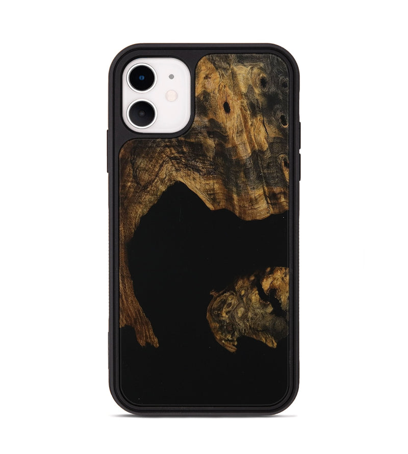 iPhone 11 Wood Phone Case - Drago (Pure Black, 730914)