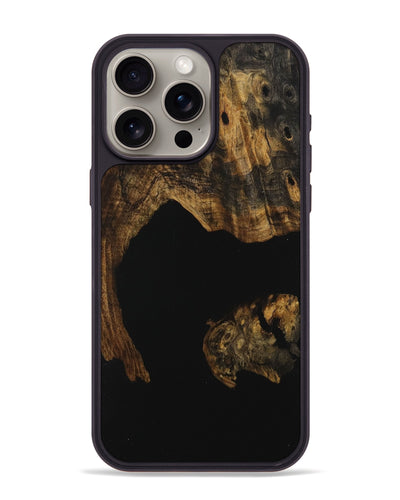 iPhone 15 Pro Max Wood Phone Case - Drago (Pure Black, 730914)