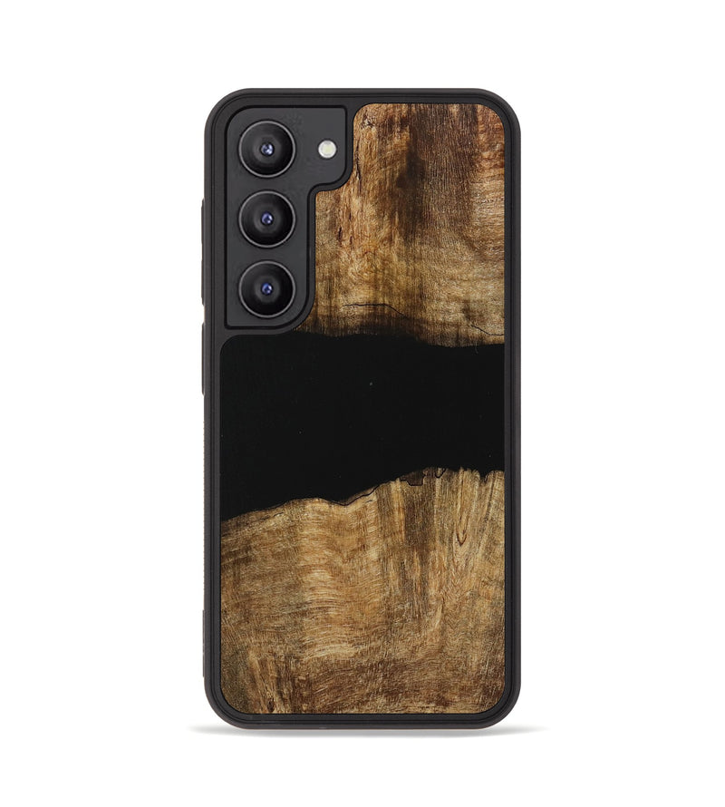 Galaxy S23 Wood Phone Case - Nelleke (Pure Black, 730916)