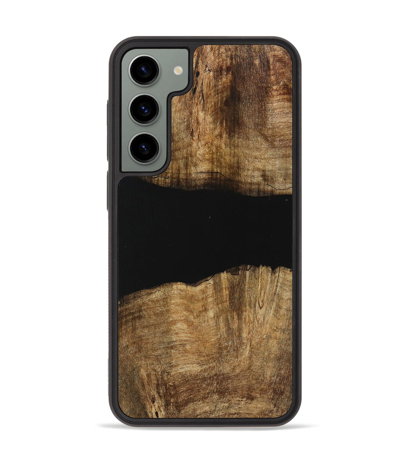 Galaxy S23 Plus Wood Phone Case - Nelleke (Pure Black, 730916)