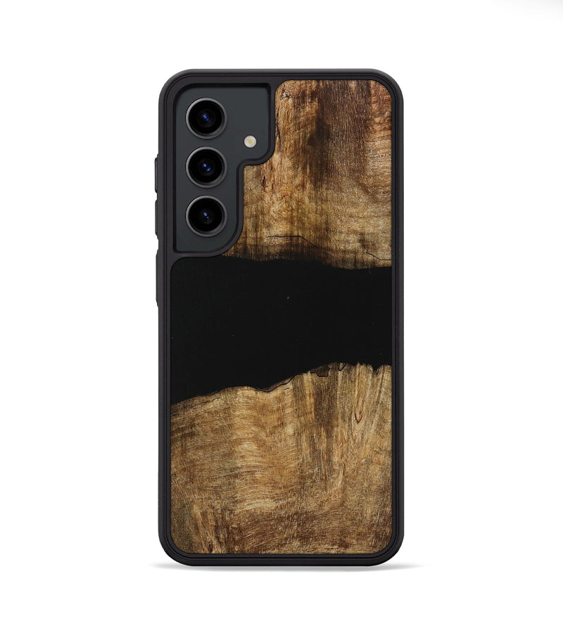 Galaxy S24 Wood Phone Case - Nelleke (Pure Black, 730916)