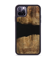 iPhone 11 Pro Max Wood Phone Case - Nelleke (Pure Black, 730916)