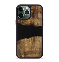 iPhone 13 Pro Max Wood Phone Case - Nelleke (Pure Black, 730916)