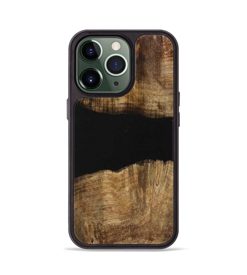 iPhone 13 Pro Wood Phone Case - Nelleke (Pure Black, 730916)