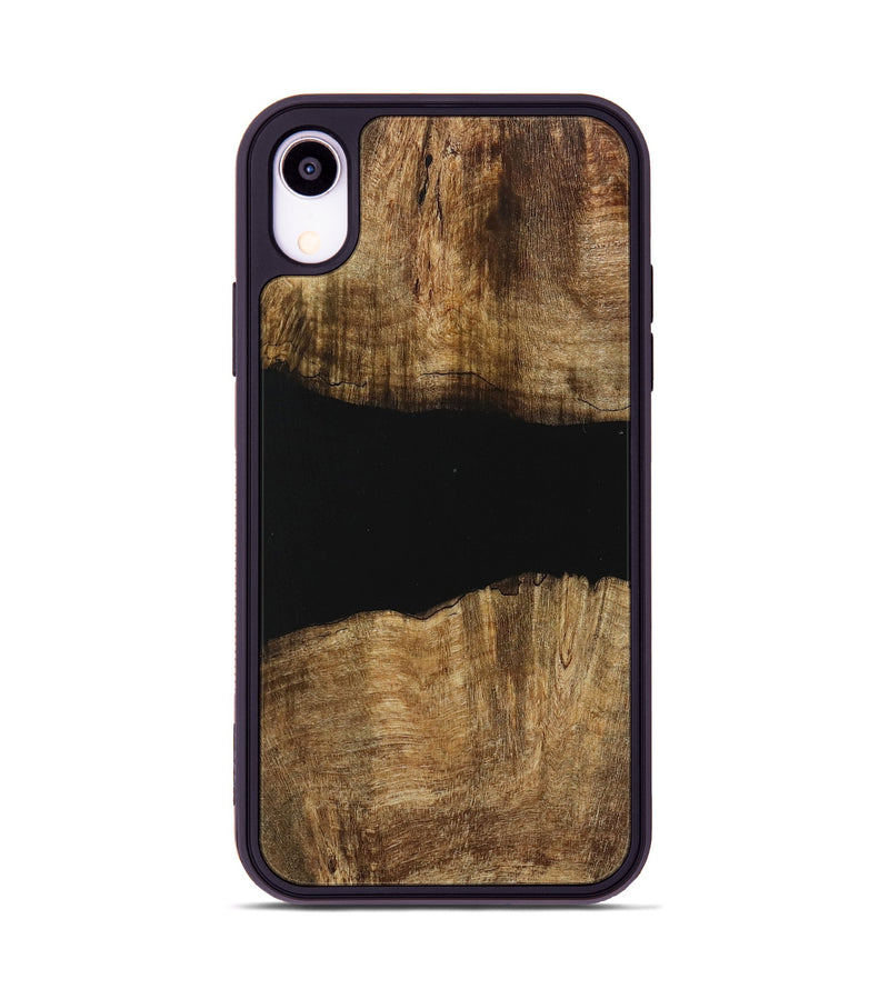 iPhone Xr Wood Phone Case - Nelleke (Pure Black, 730916)