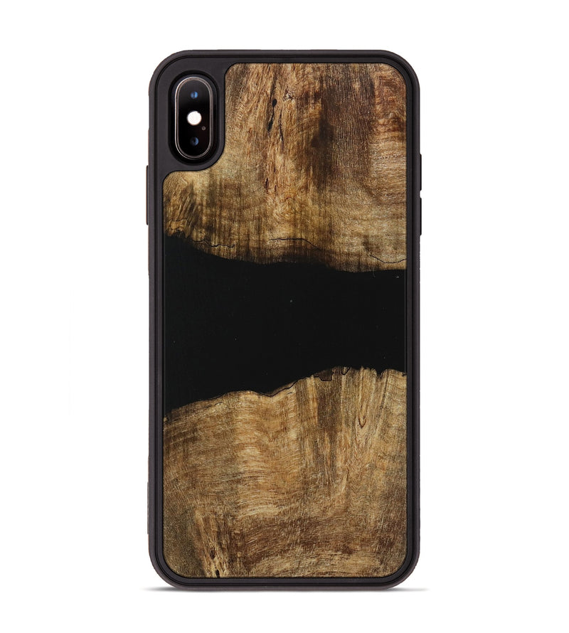 iPhone Xs Max Wood Phone Case - Nelleke (Pure Black, 730916)