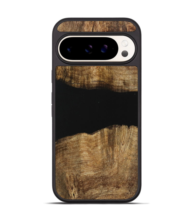 Pixel 9 Wood Phone Case - Nelleke (Pure Black, 730916)