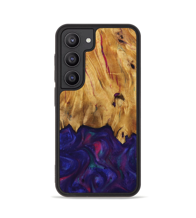 Galaxy S23 Wood Phone Case - Kathie (Purple, 730917)