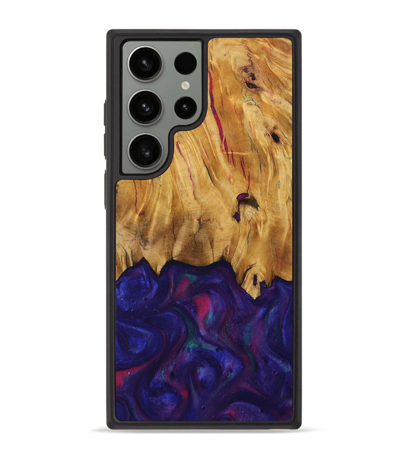 Galaxy S23 Ultra Wood Phone Case - Kathie (Purple, 730917)