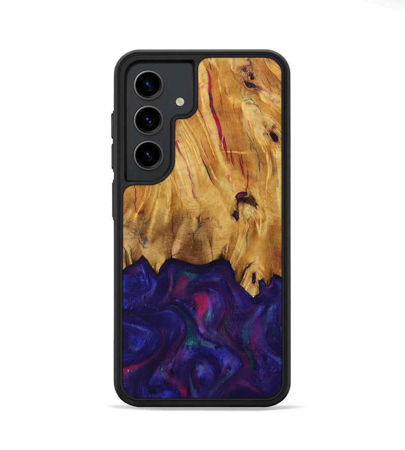 Galaxy S24 Wood Phone Case - Kathie (Purple, 730917)