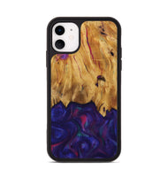 iPhone 11 Wood Phone Case - Kathie (Purple, 730917)