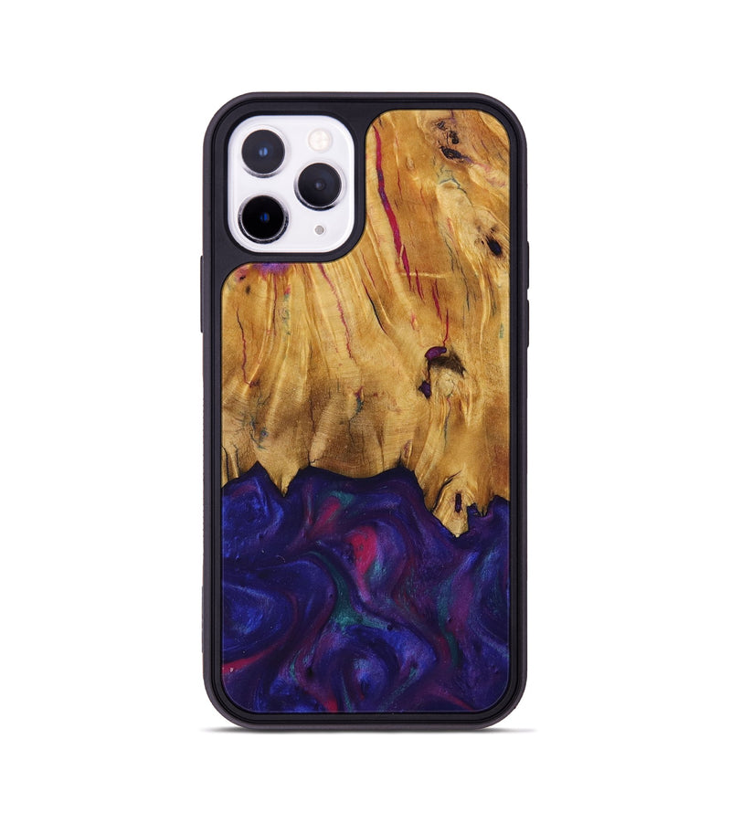 iPhone 11 Pro Wood Phone Case - Kathie (Purple, 730917)