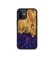 iPhone 12 mini Wood Phone Case - Kathie (Purple, 730917)