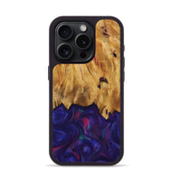 iPhone 15 Pro Wood Phone Case - Kathie (Purple, 730917)