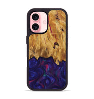 iPhone 16 Wood Phone Case - Kathie (Purple, 730917)