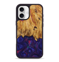 iPhone 16 Plus Wood Phone Case - Kathie (Purple, 730917)