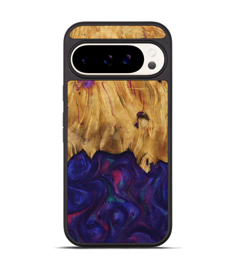 Pixel 9 Pro Wood Phone Case - Kathie (Purple, 730917)