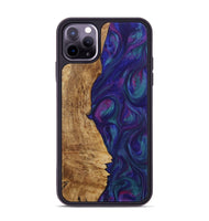 iPhone 11 Pro Max Wood Phone Case - Danelle (Purple, 730918)