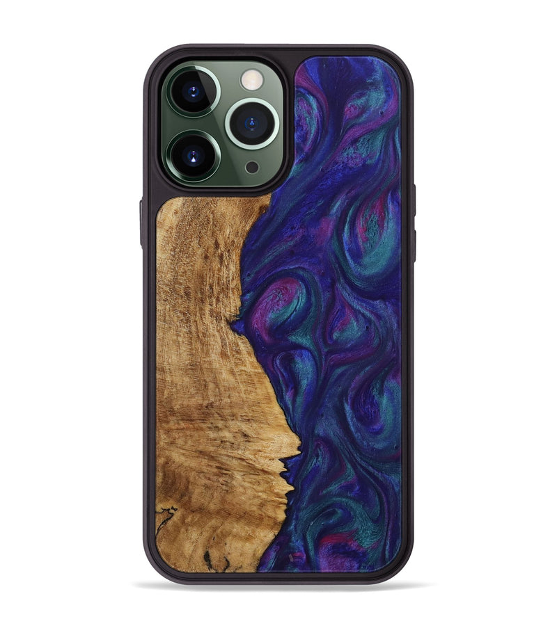 iPhone 13 Pro Max Wood Phone Case - Danelle (Purple, 730918)