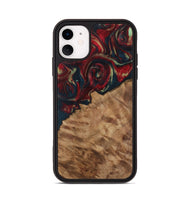 iPhone 11 Wood Phone Case - Ursa (Red, 730919)