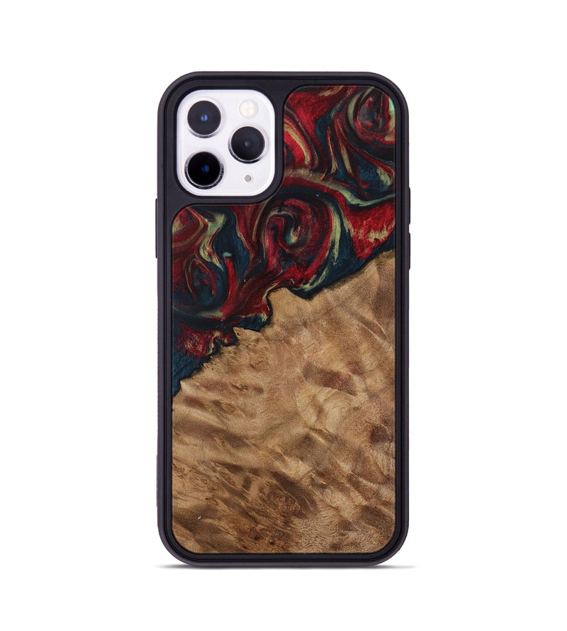 iPhone 11 Pro Wood Phone Case - Ursa (Red, 730919)