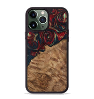 iPhone 13 Pro Max Wood Phone Case - Ursa (Red, 730919)