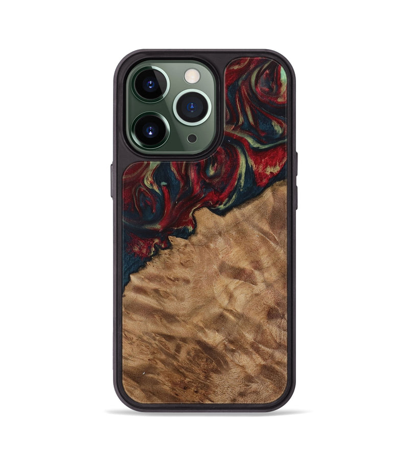 iPhone 13 Pro Wood Phone Case - Ursa (Red, 730919)