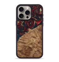 iPhone 15 Pro Max Wood Phone Case - Ursa (Red, 730919)