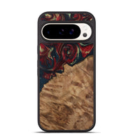 Pixel 9 Wood Phone Case - Ursa (Red, 730919)