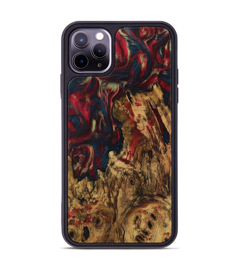 iPhone 11 Pro Max Wood Phone Case - Nery (Red, 730920)