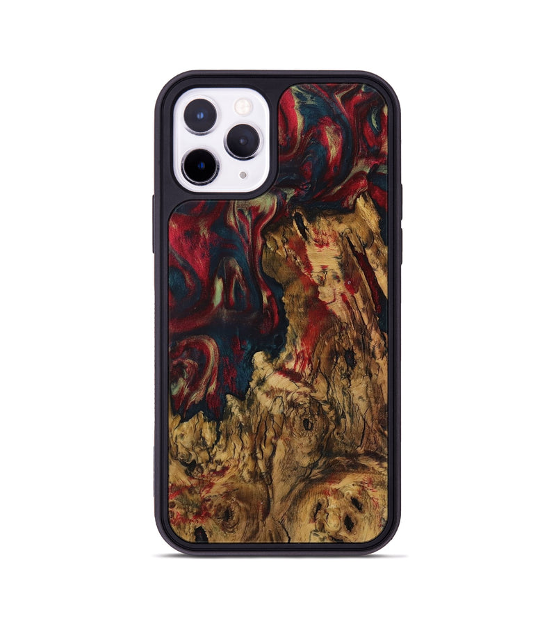 iPhone 11 Pro Wood Phone Case - Nery (Red, 730920)