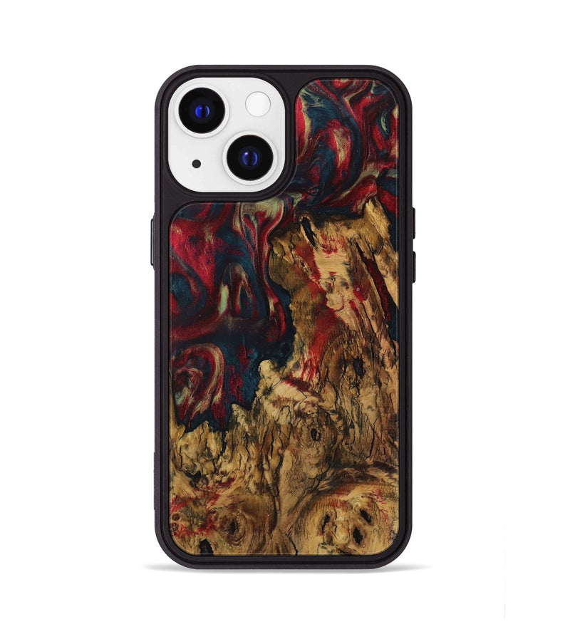 iPhone 13 Wood Phone Case - Nery (Red, 730920)