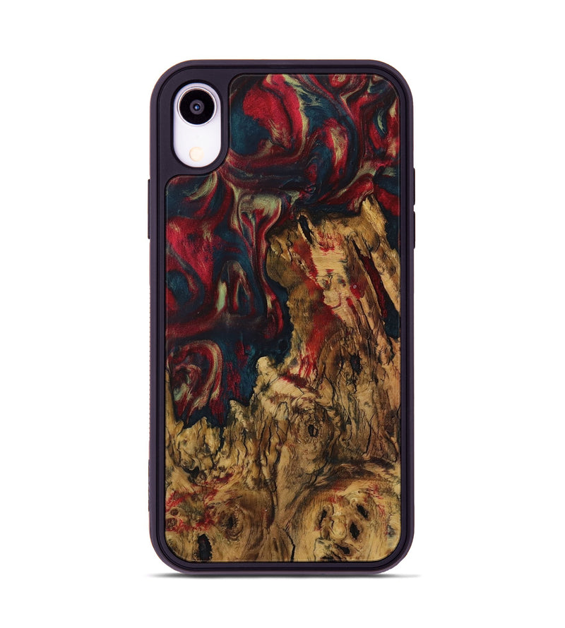 iPhone Xr Wood Phone Case - Nery (Red, 730920)