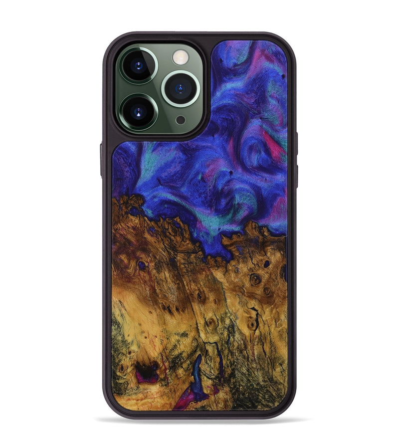 iPhone 13 Pro Max Wood Phone Case - Yong (Purple, 730921)