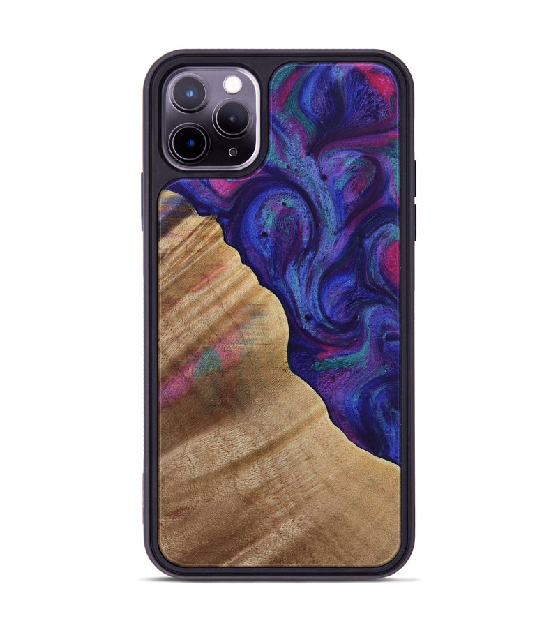 iPhone 11 Pro Max Wood Phone Case - Merissa (Purple, 730922)