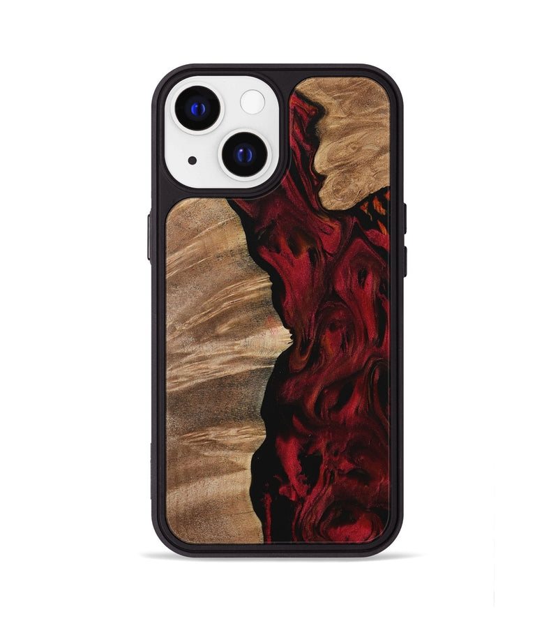 iPhone 13 Wood Phone Case - Atsuo (Red, 730925)